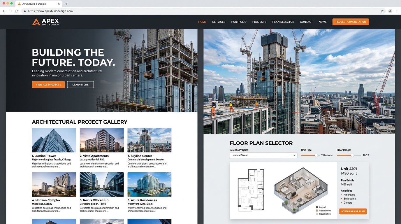 BuildTech İnşaat & Mimarlık - Web Tasarım Demosu