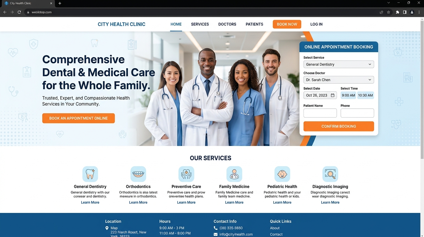 MediCare Sağlık & Poliklinik - Web Tasarım Demosu