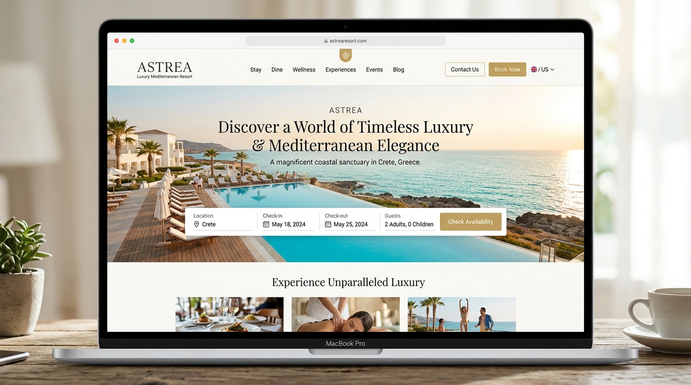 Solaris Resort & Butik Otel - Web Tasarım Demosu